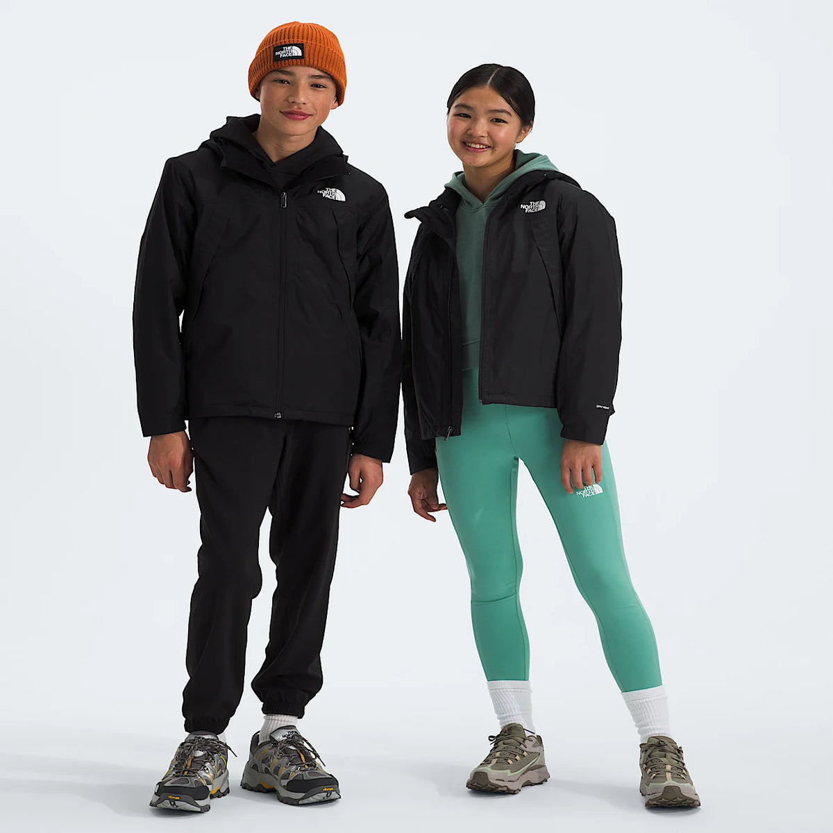 Kids' Waterproof Layered Jacket - Black
