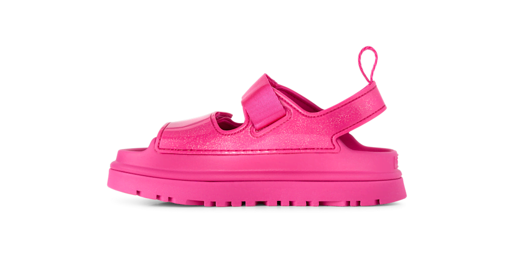 Kids' Glitter Adjustable Strap Sandals - Silver