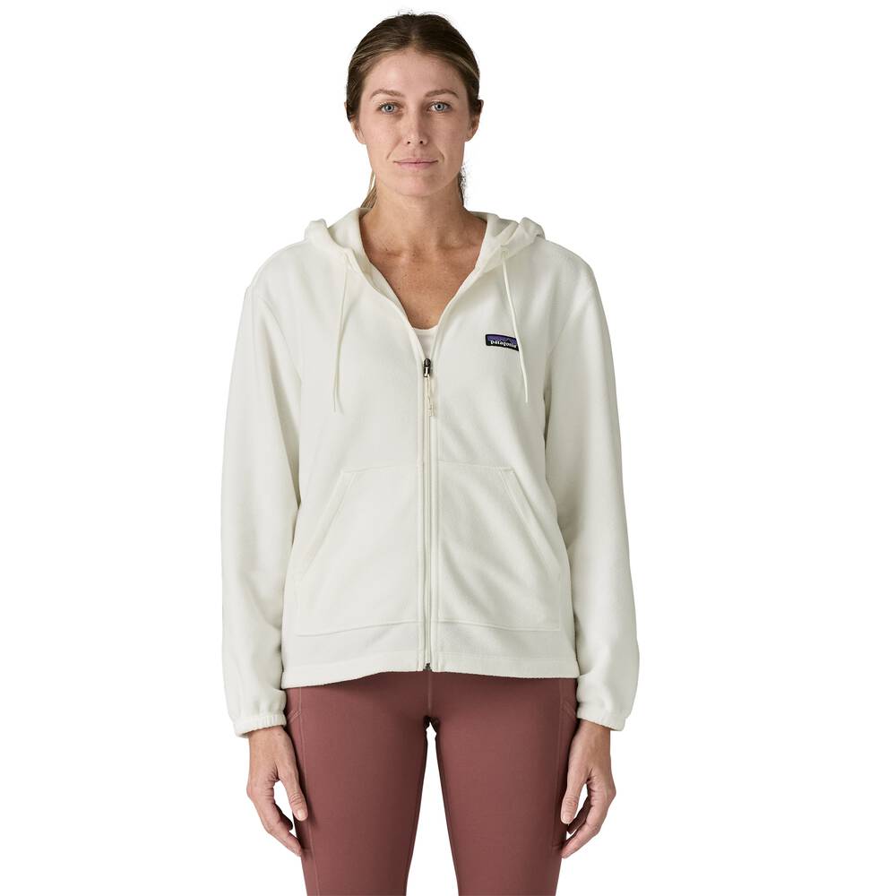 Women's Recycled Microfleece Zip Hoodie - White