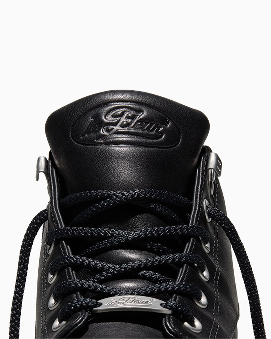 Unisex Leather Lug Sole High Top Boot