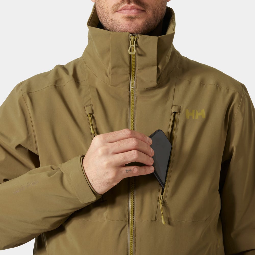 Men's Insulated Ski Jacket - Green