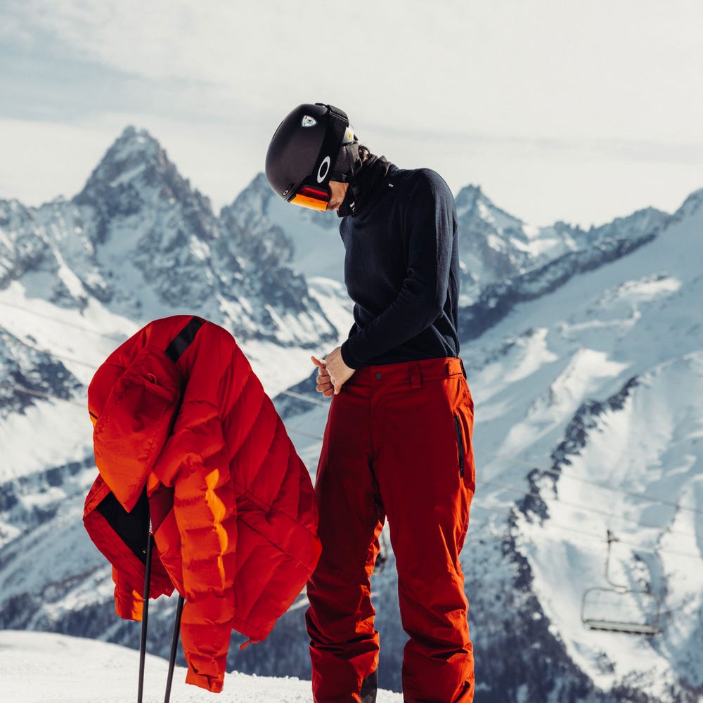 Men's Insulated Ski Pants - Gray Green
