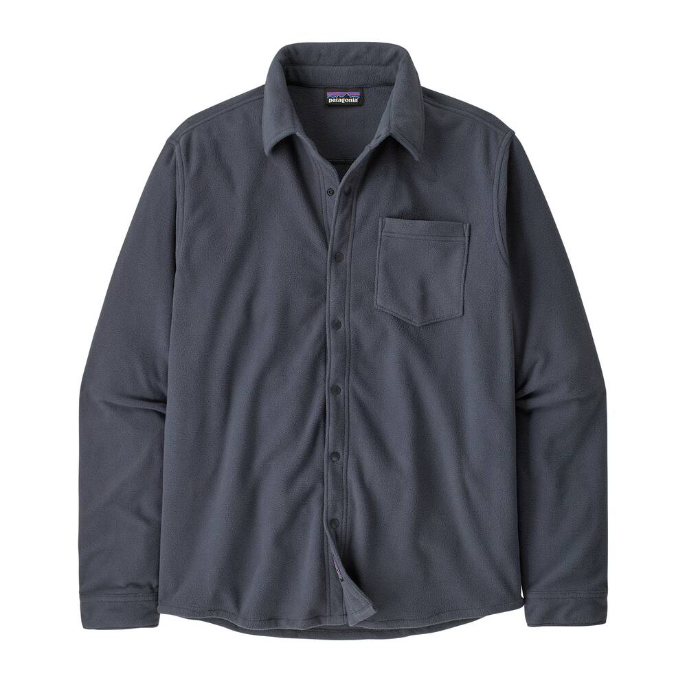 Men's Recycled Microfleece Snap Shirt - Green
