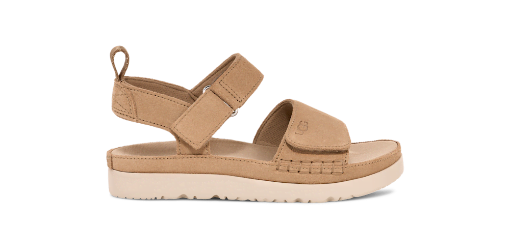 Kids' Adjustable Suede Sandal - Sand