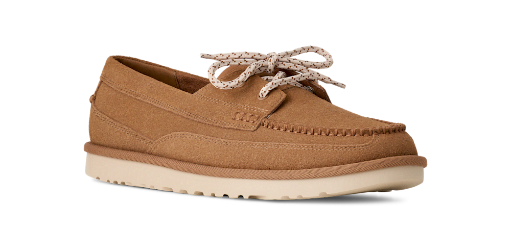 Men's Suede Boat Shoe - Sand