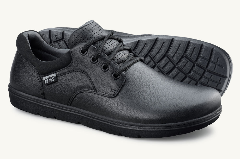 Men's Leather Oxford Shoe - Black