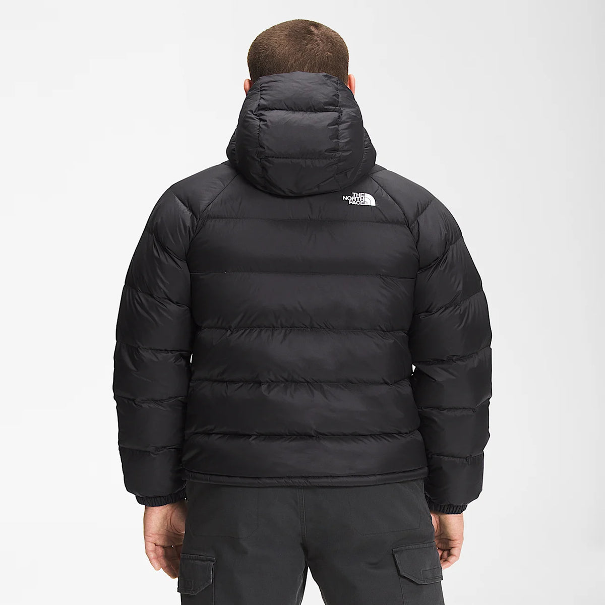 Men's Hooded Down Puffer Jacket - Black