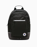 Unisex Coated Woven Everyday Backpack - Black - Black