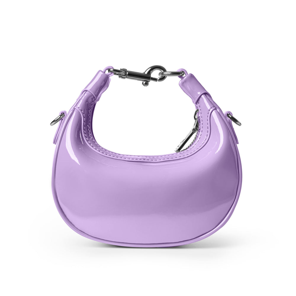 Mirrored Mini Hobo Bag - Lavender