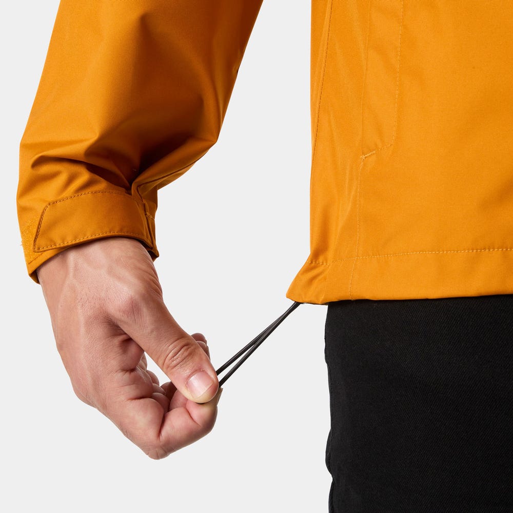 Men's Waterproof Rain Jacket - Mustard