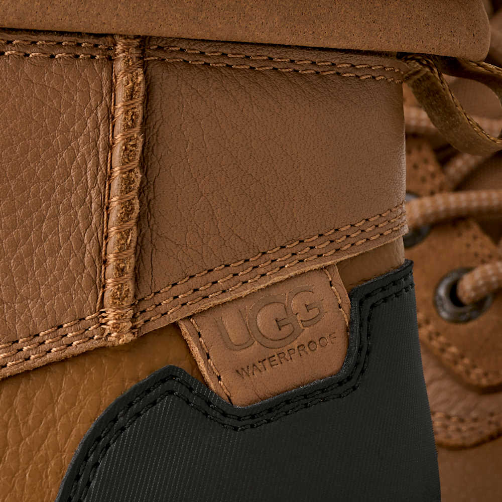 Kids' Waterproof Leather And Suede Winter Boot - Chestnut