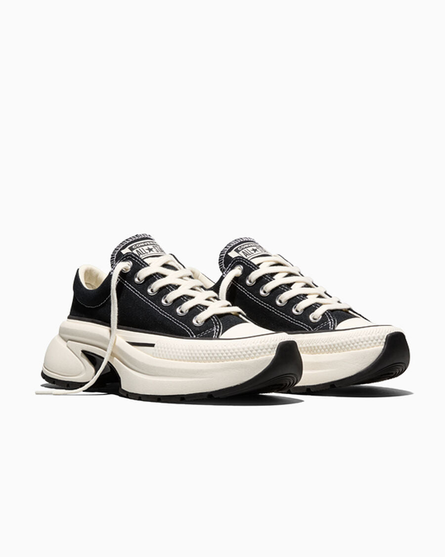 Canvas Platform Low Top Sneaker - Black - Black/Egret/Black