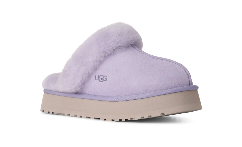 Women's Suede Platform Slipper - Brown
