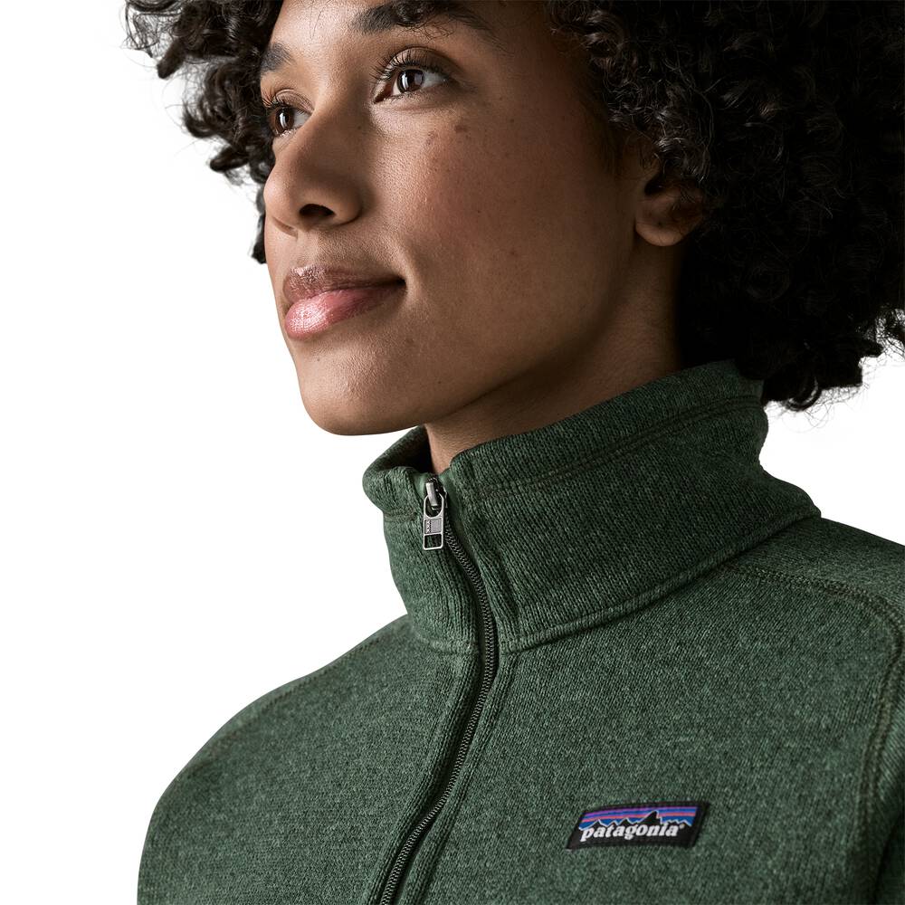 Women's Recycled Knit Fleece Jacket - Black