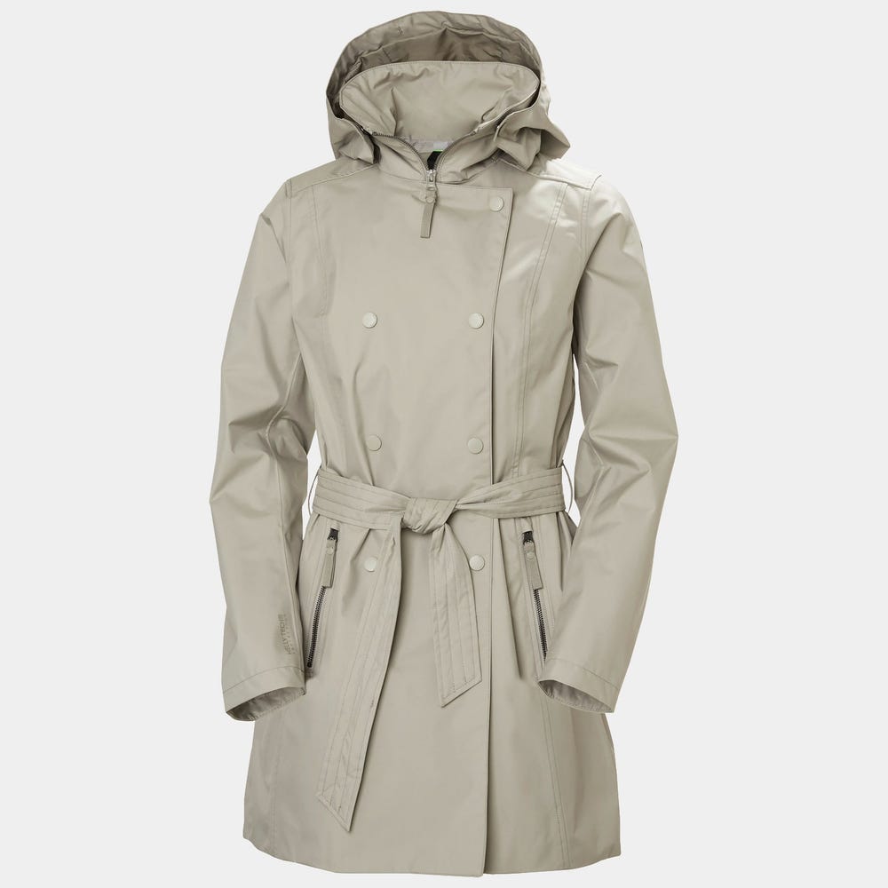 Women's Waterproof Trench Coat - Speckled