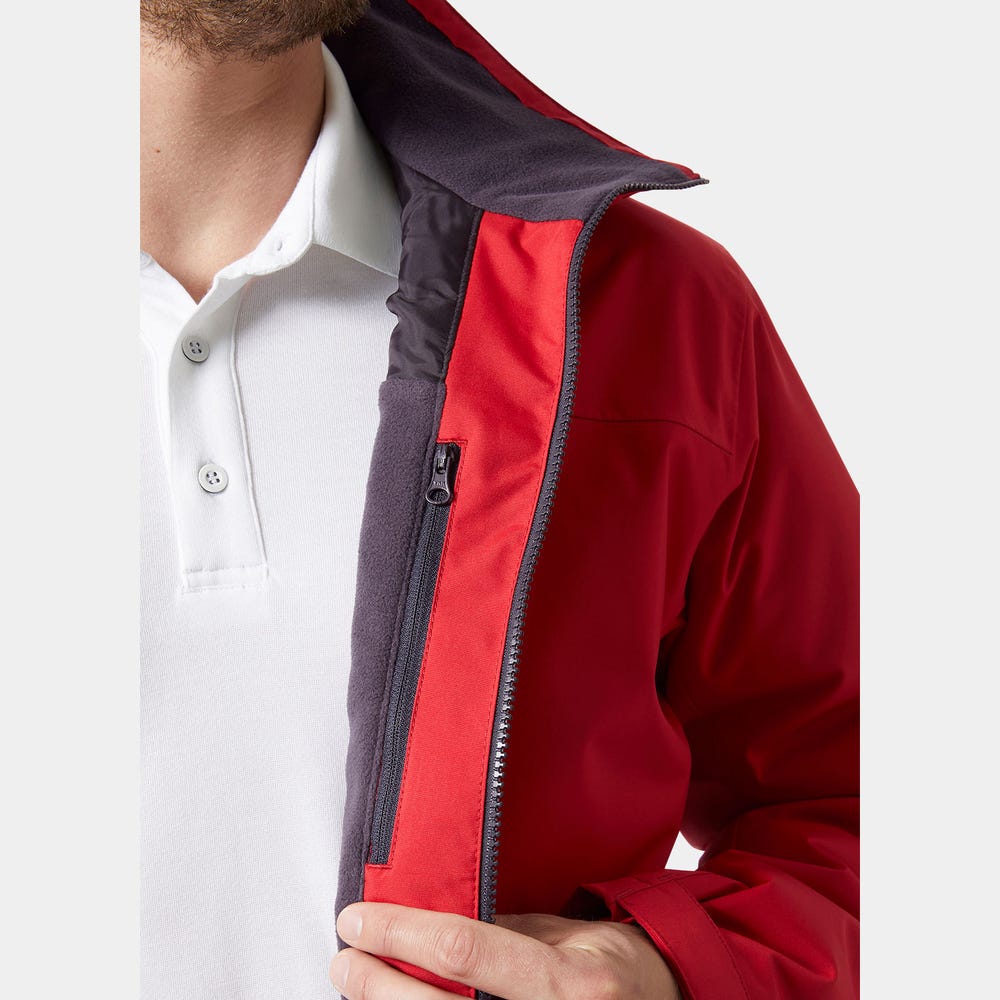 Men's Fleece-Lined Sailing Jacket - White
