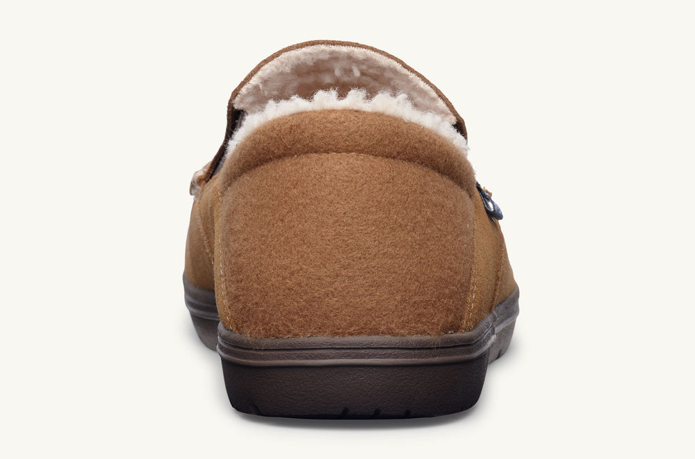 Women's Faux Fur Lined Suede Slip-On - Cozy Cabin
