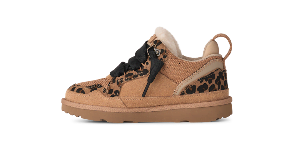 Kids' Animal Print Suede Sneakers