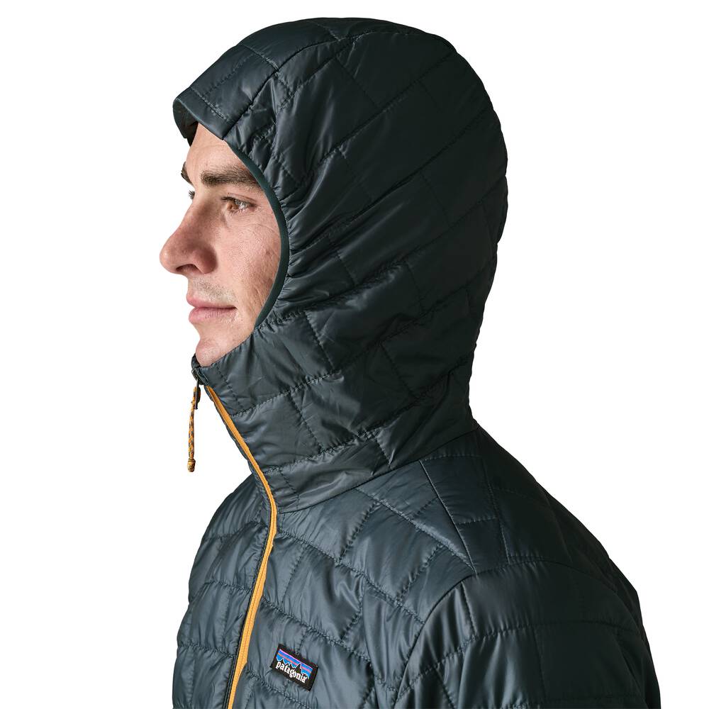 Men's Insulated Hooded Jacket - Brown