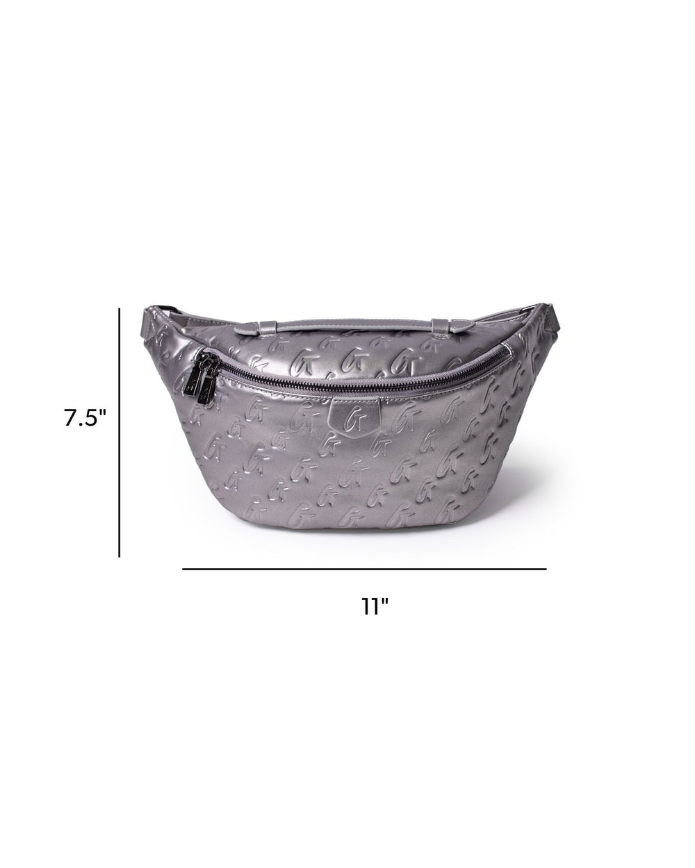 Vegan Leather Belt Bag - Platinum