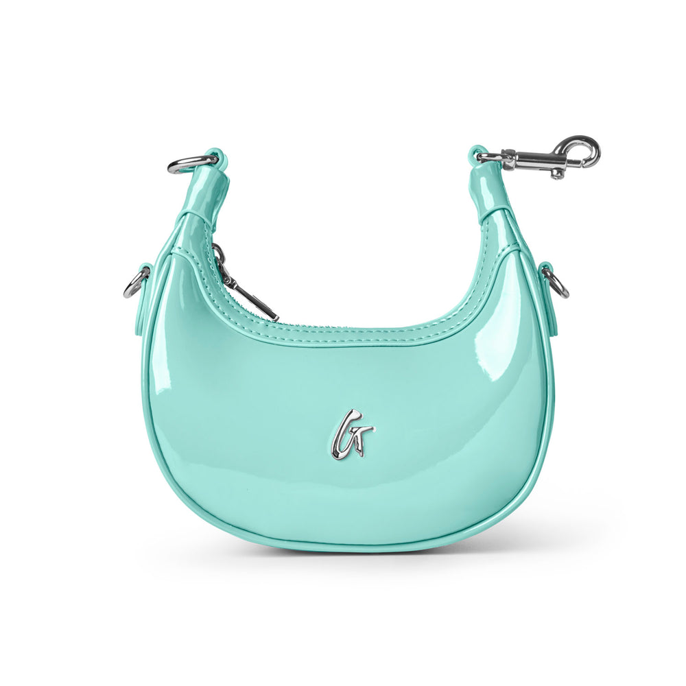 Mini Crescent Crossbody Bag - Teal