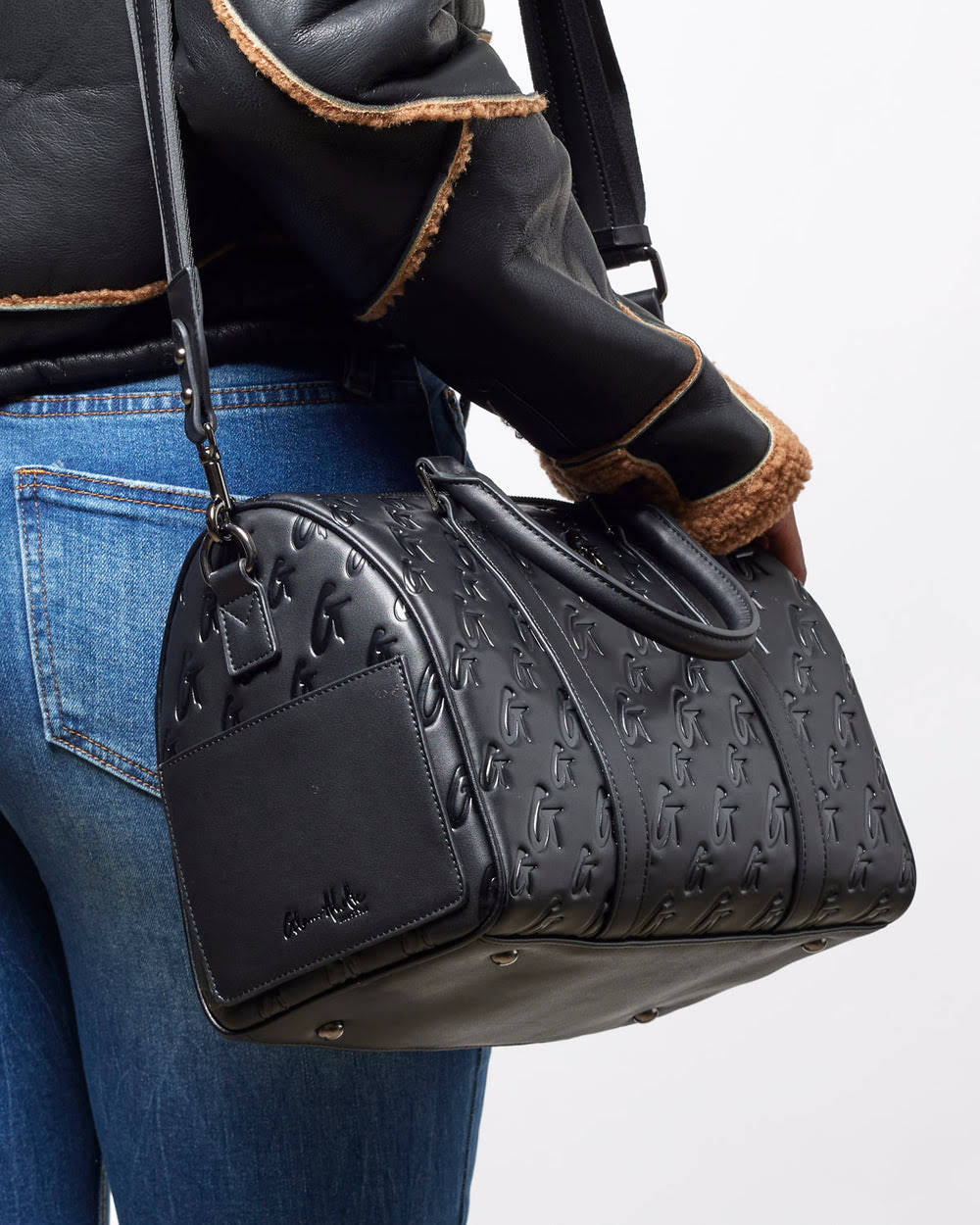 Large Top Handle Travel Bag - Black