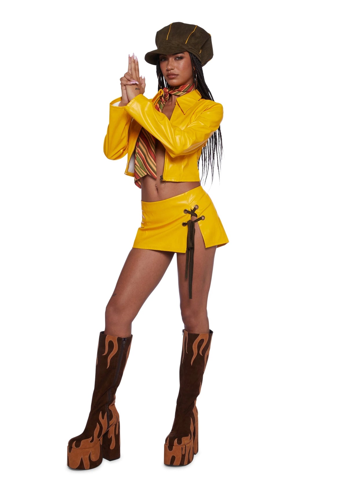 Retro Spy Costume Set - Yellow