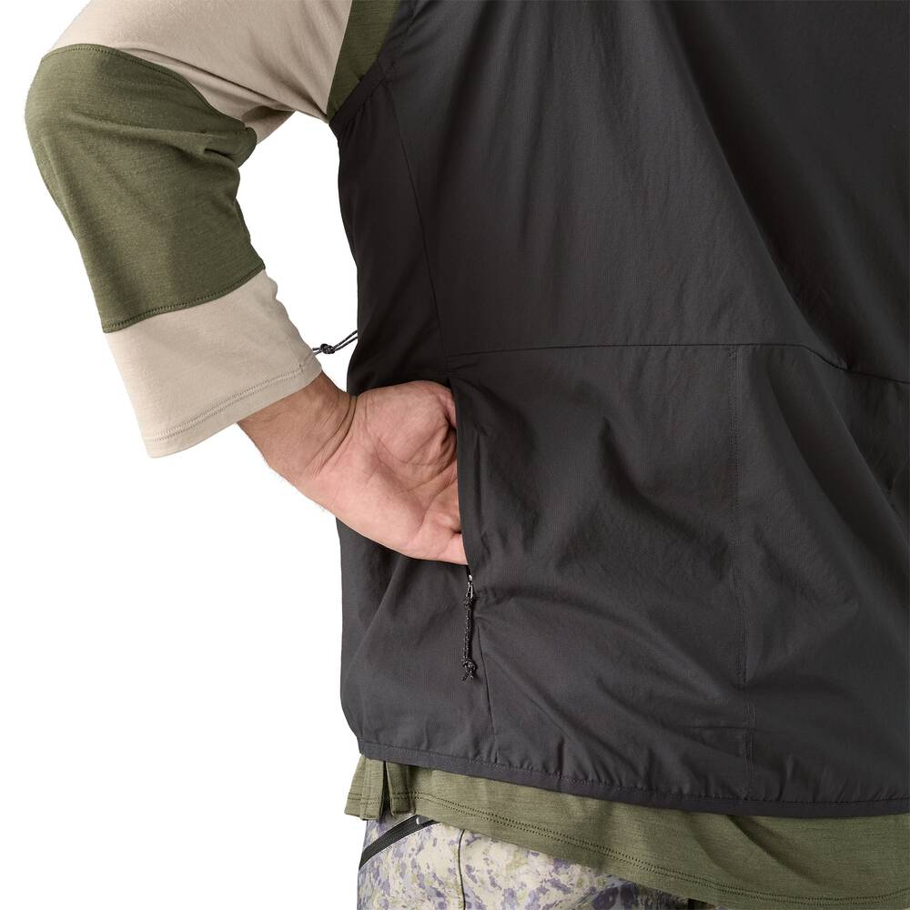 Men's Packable Windproof Cycling Vest - Blue