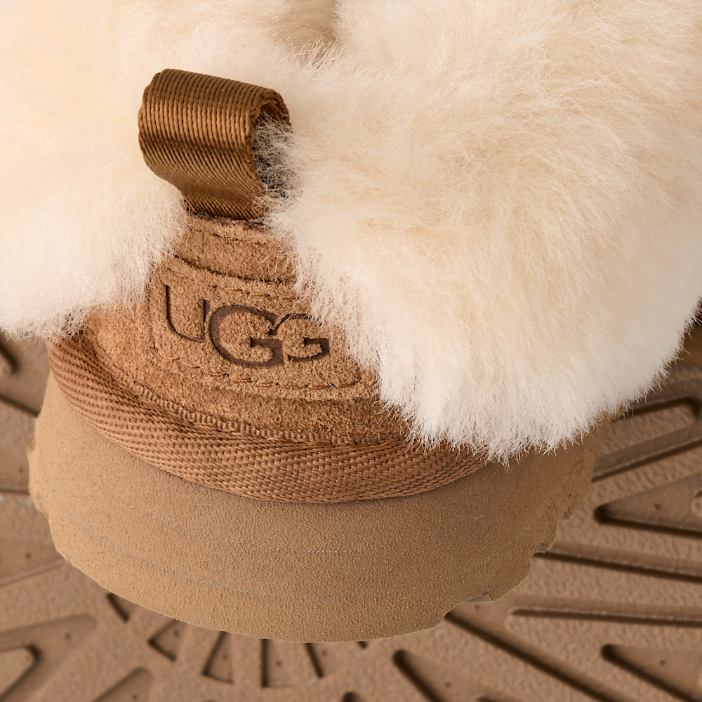 Kids' Suede Platform Slipper - Chestnut