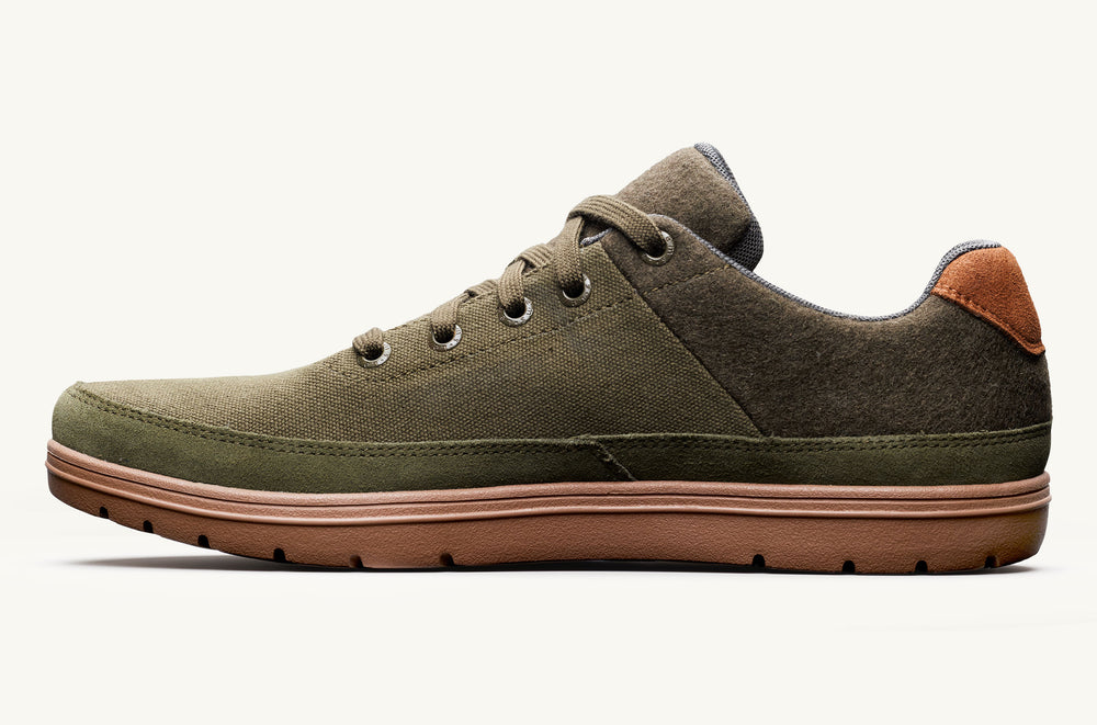 Women's Canvas & Wool Sneaker - Vanilla