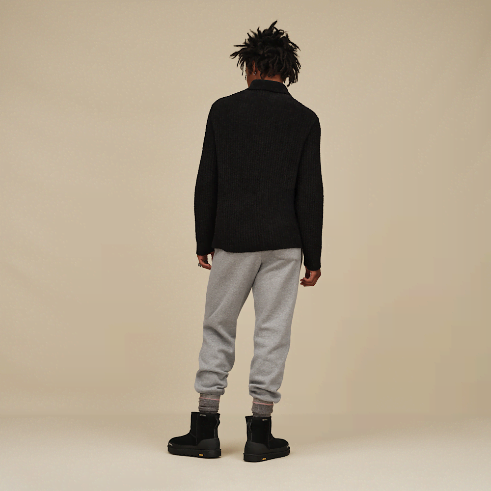 Men's Rib-Knit Polo Pullover - Stripe
