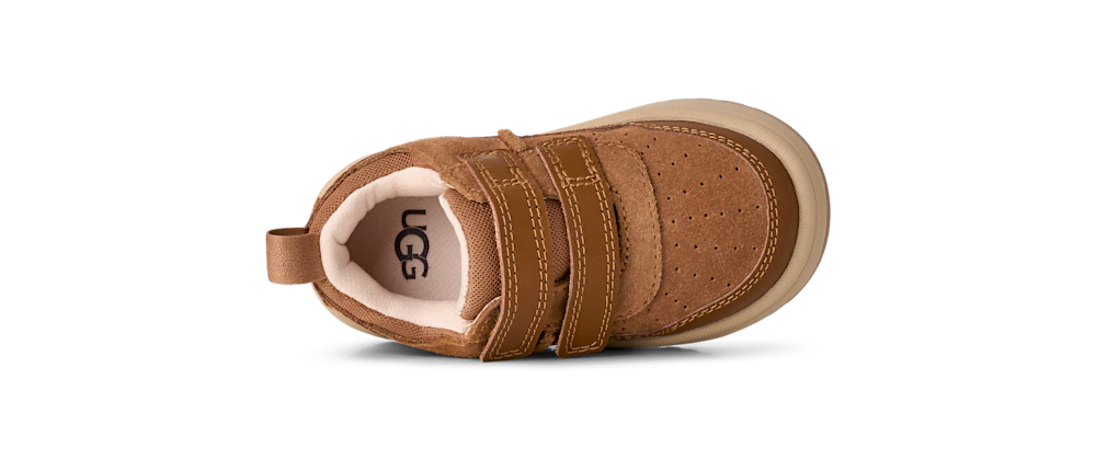 Toddler Suede Hook-And-Loop Sneaker - Chestnut