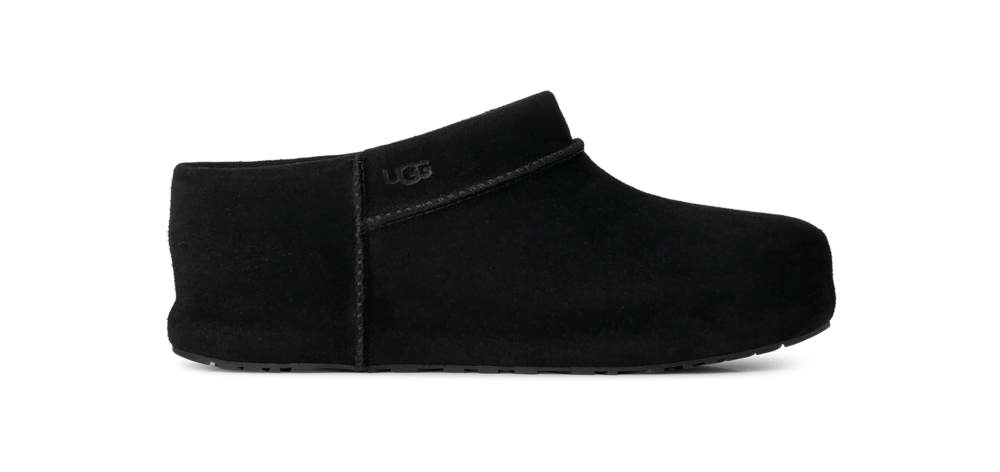 Women's Suede Sheepskin-Lined Clog - Chestnut