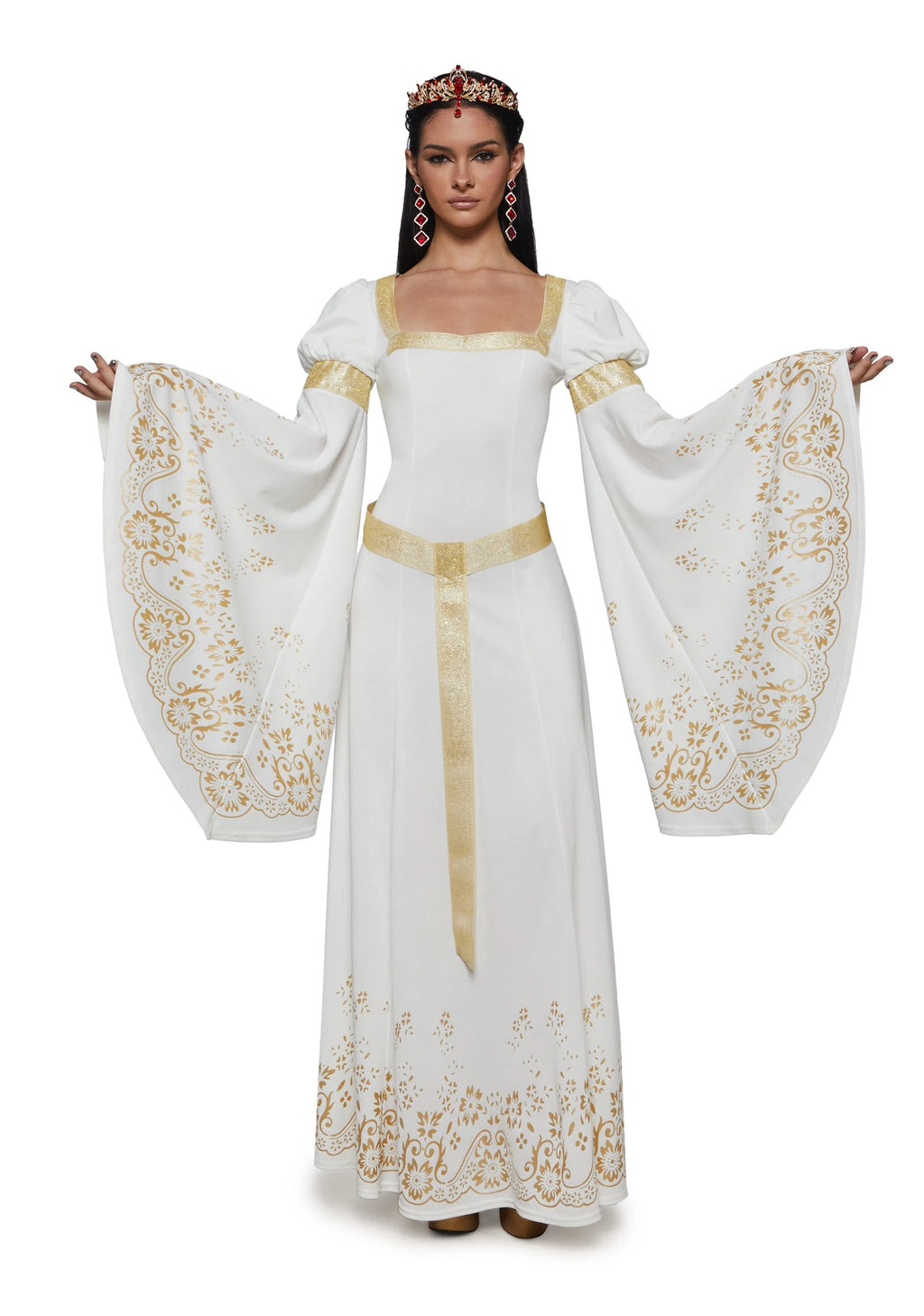 Renaissance Princess Costume Set - White
