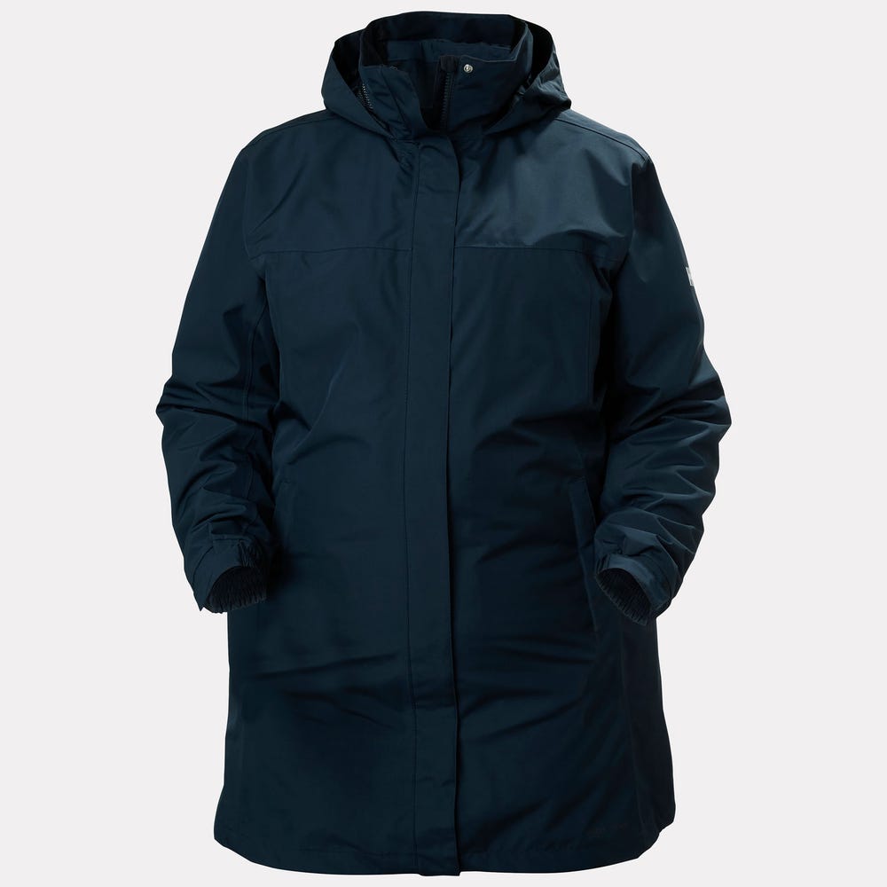 Women's Long Rain Jacket - Berry