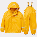 Kids' Waterproof Jacket And Bib Rain Set - Yellow
