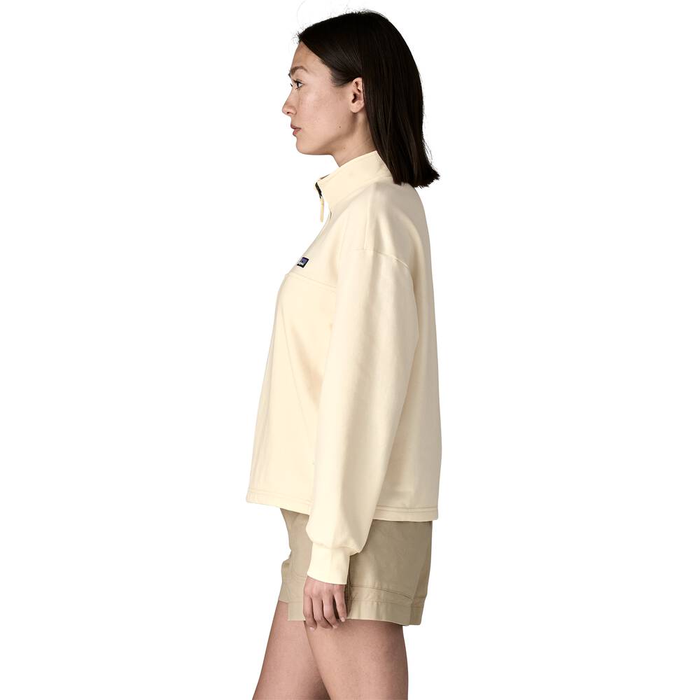 Women's Quarter-Zip Terry Pullover - Brown