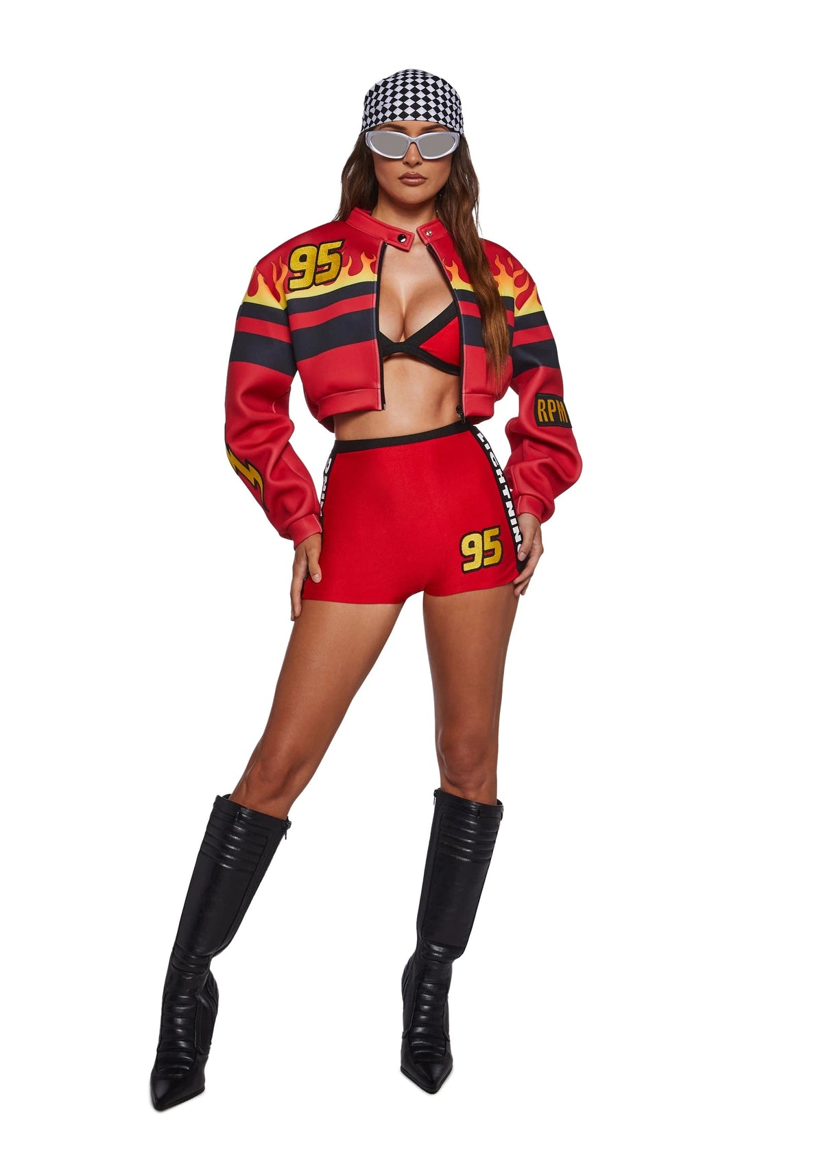 Racing Driver Costume Set - Red