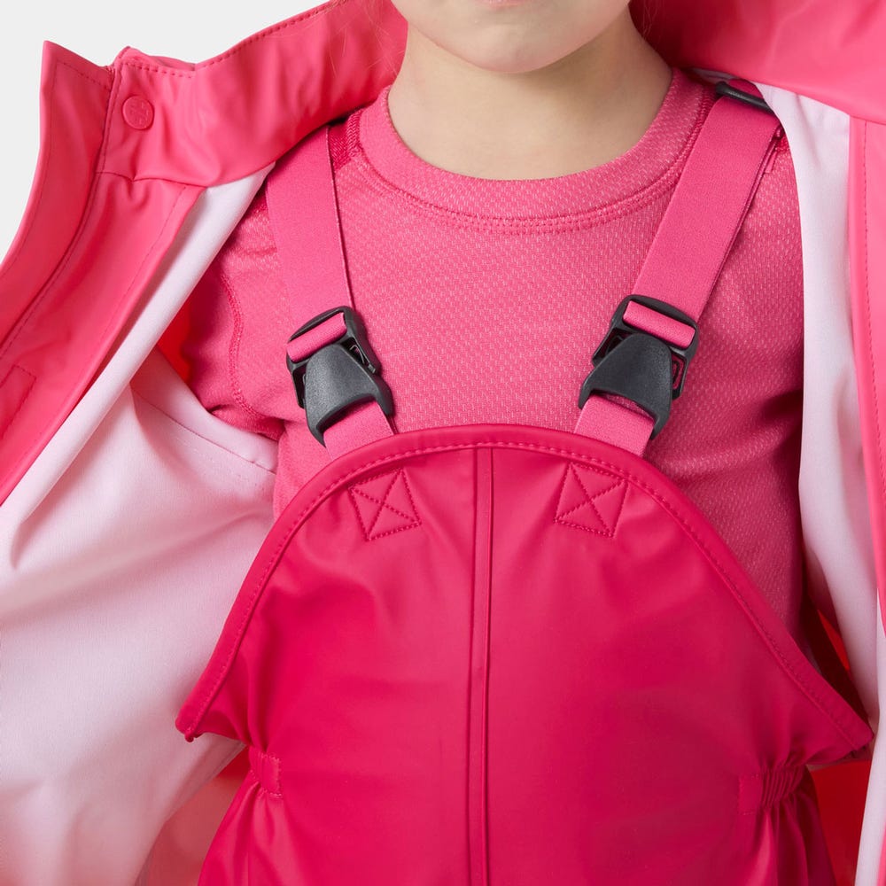 Kids' Waterproof Jacket And Bib Rain Set - Yellow