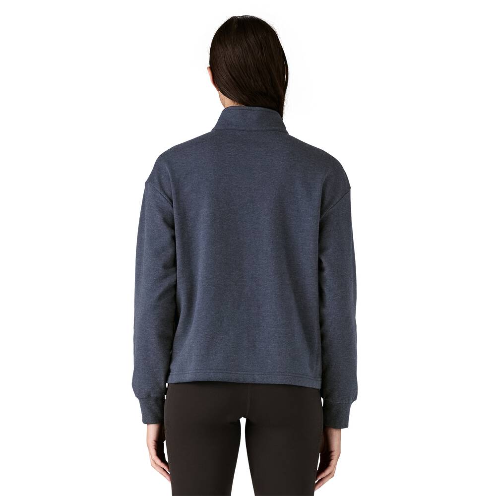Women's Quarter-Zip Terry Pullover - Brown