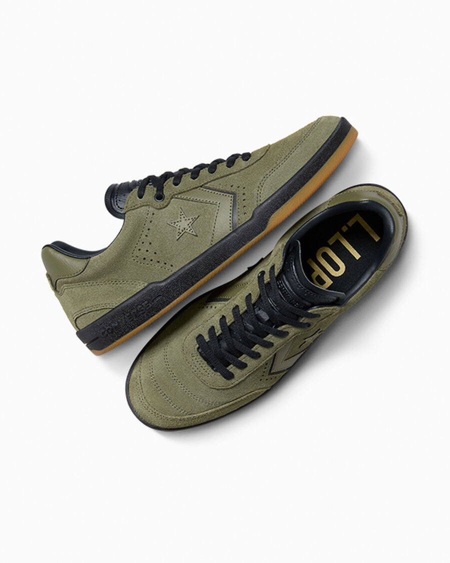 Suede Skate Low Top Shoe - Utility/Egret/Gum