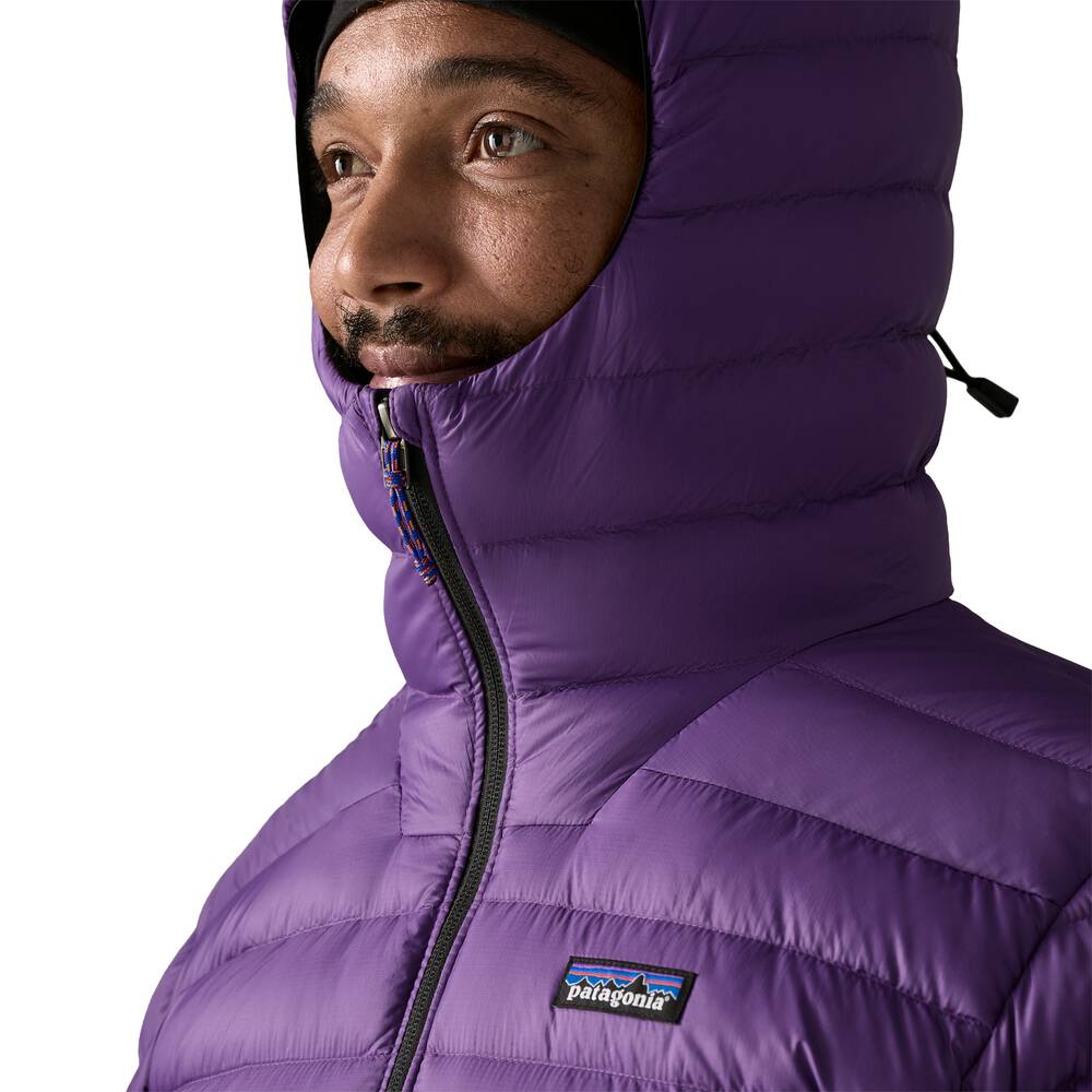 Men's 800-Fill Down Hooded Jacket - Purple
