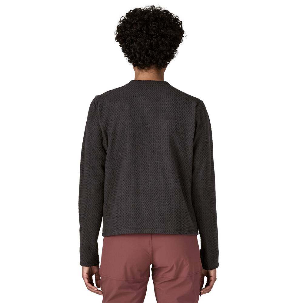 Women's Breathable Fleece Crewneck - Black