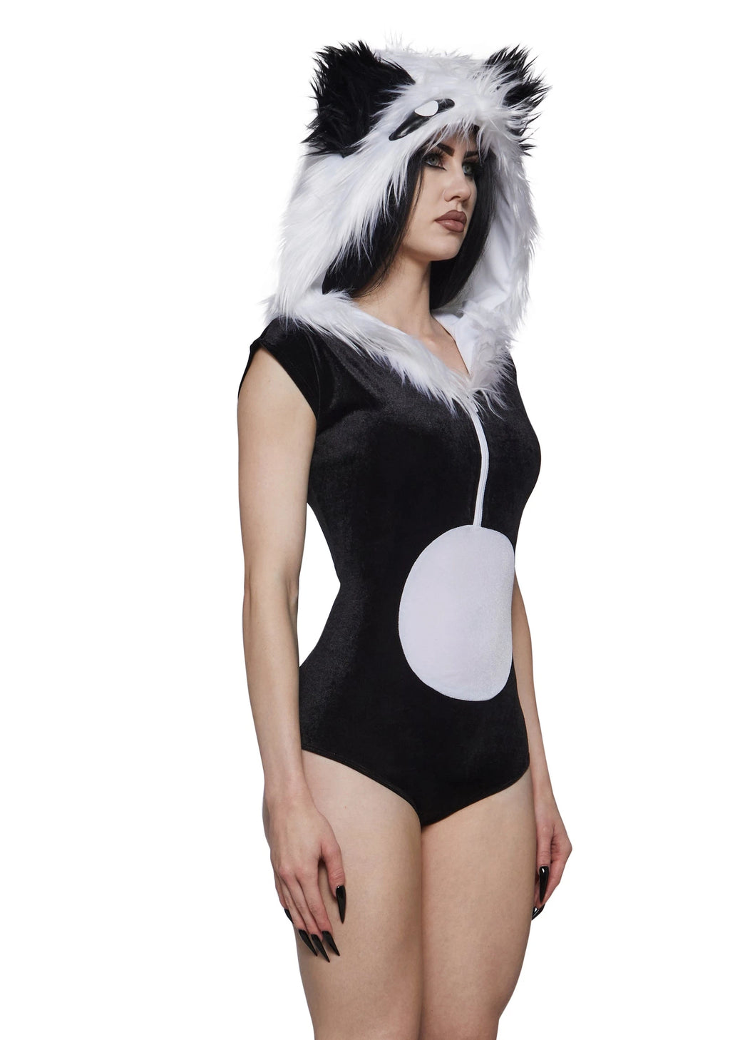 Black And White Animal Hood Costume