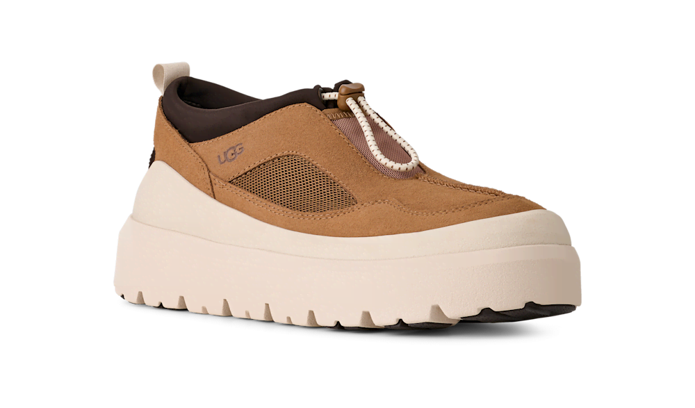 Men's Suede Mesh Hybrid Shoe - Chestnut