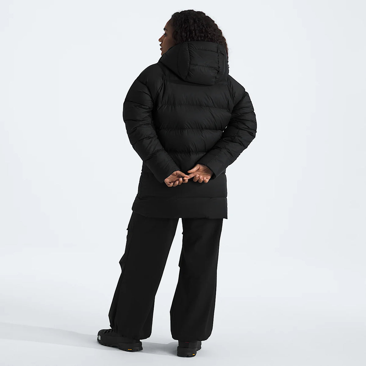 Women's Hooded Down Parka - Black
