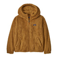 Kids' High-Pile Fleece Zip Hoodie - Brown