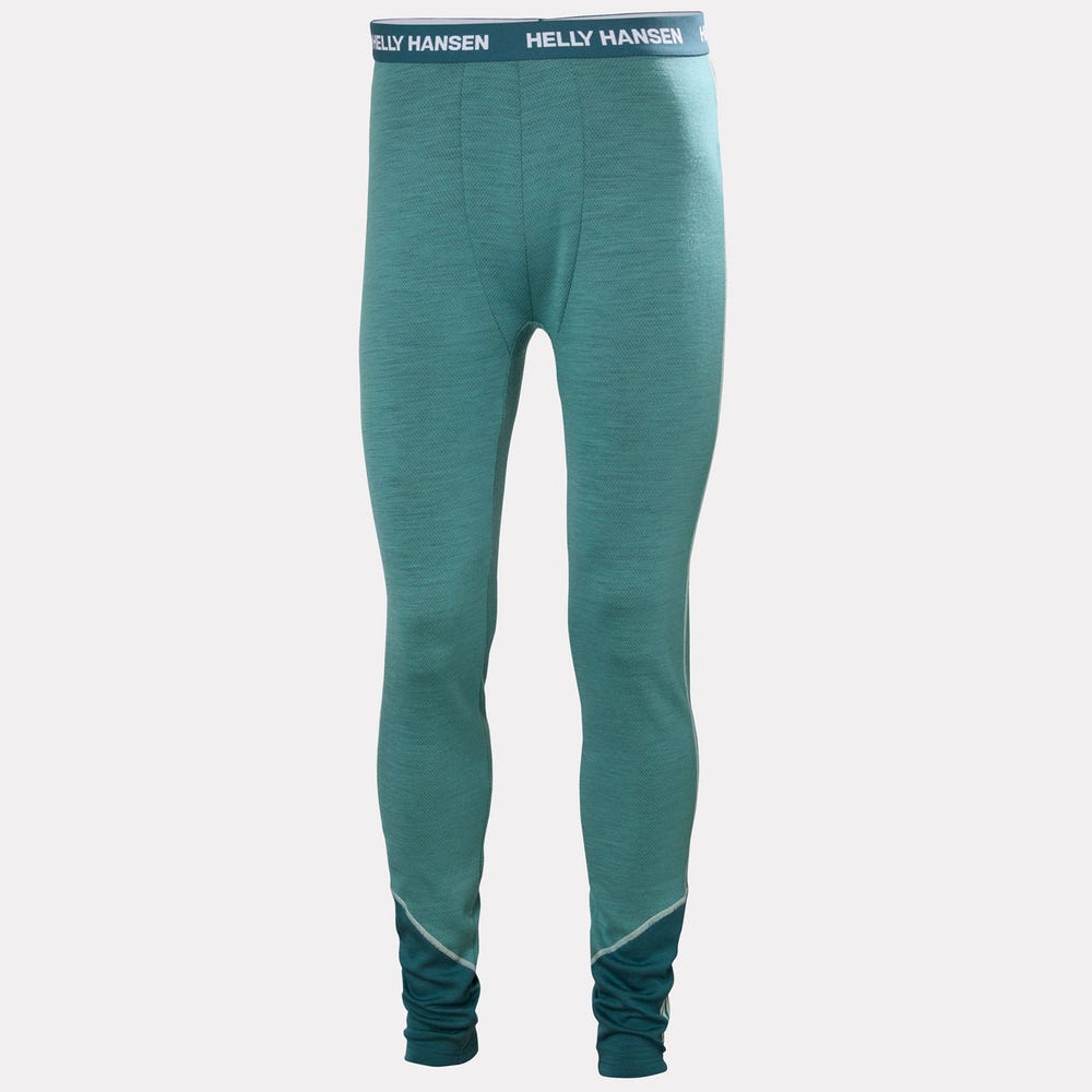 Men's Merino Wool Base Layer Pants - Blue