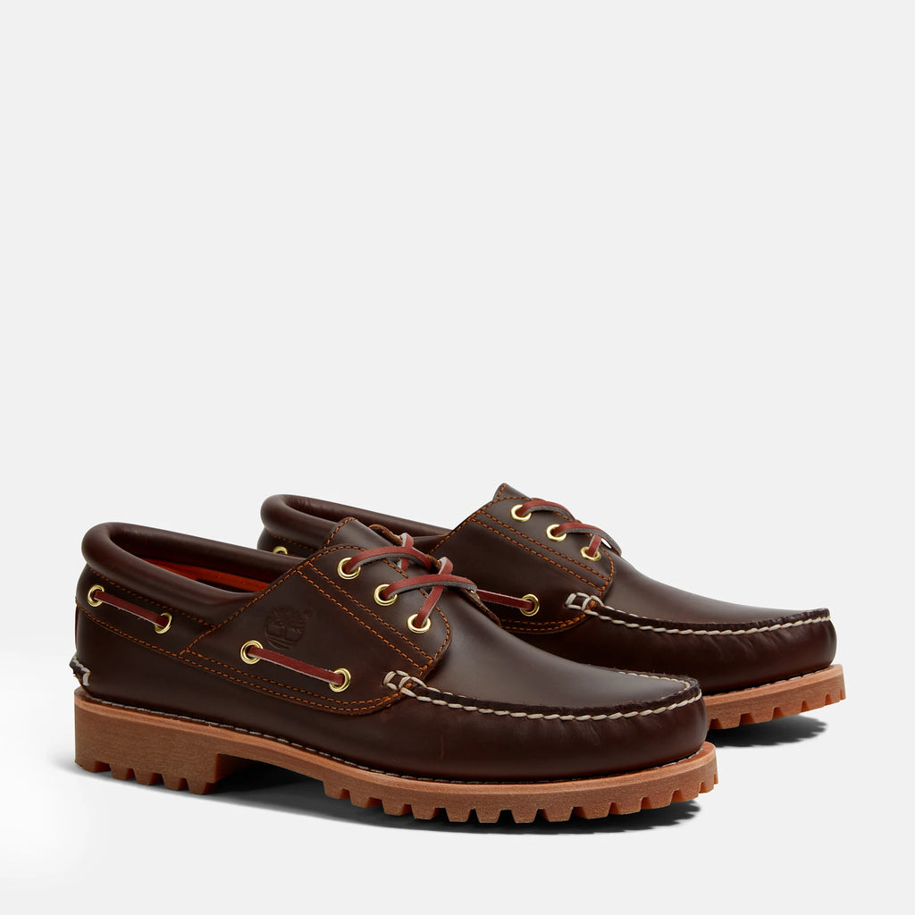 Men's Three-Eye Handsewn Lug Boat Shoe