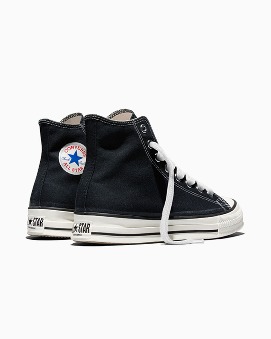 Canvas High-Top Sneaker - Gold Palm - Black/Vintage White